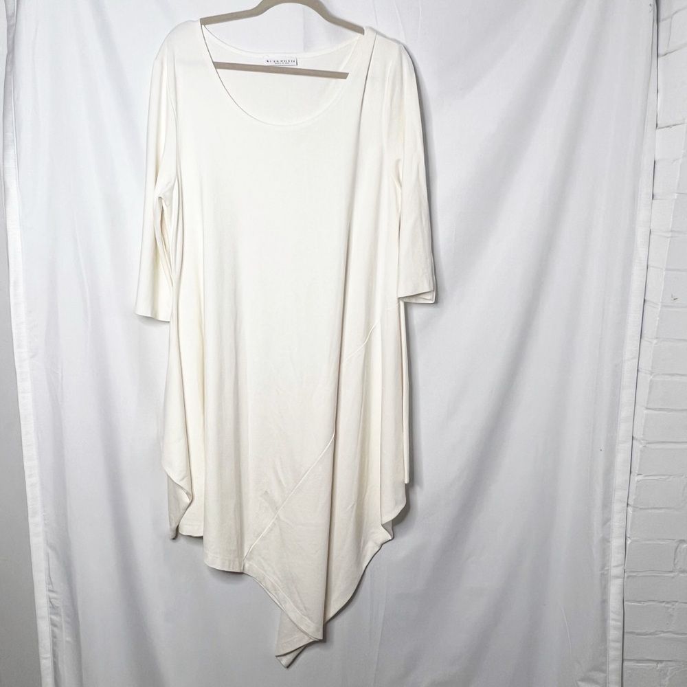 Bryn Walker Asymmetrical Modal Blend Tunic Dress Size Medium